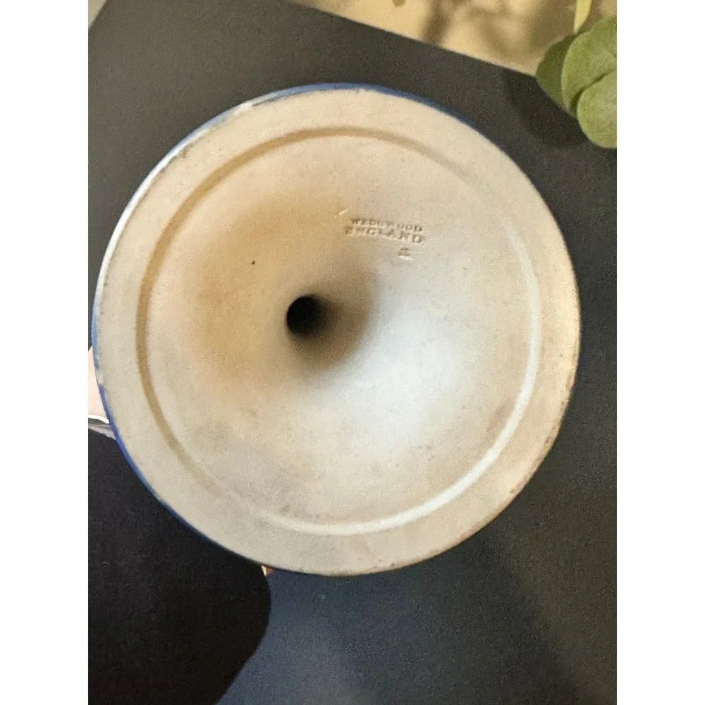 Wedgwood Dark Blue Jasperware Candlestick 7